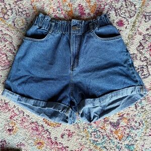 H&M “Paperbag” Jean Shorts (size M)